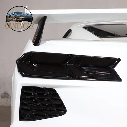 Black Tail Light Cover Brake Light Wide Indicator Trim for Corvette C8 Z51/Z06 (2020–2023) | ISO9001