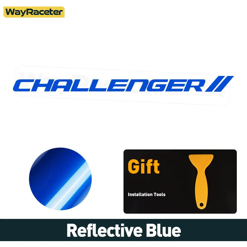 Dodge Challenger Reflective Front Windshield Vinyl Decal – Windscreen Sticker | Hellcat, SRT, Demon | 12 Colors - 200000182:496#Reflective yellow-200000182:350686#Reflective blue-200000182:1052#Reflective green-200000182:350850#Reflective orange-200000182:350852#Red and green-  DRIVEN - 14
