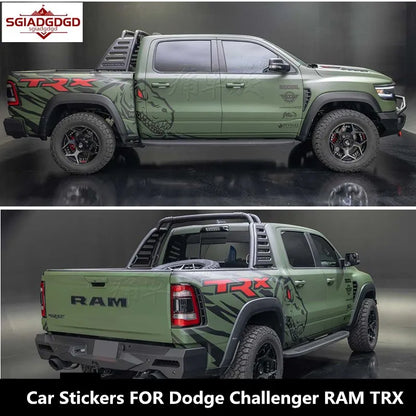 Full Body Appearance Decoration Vinyl Kit for Dodge Challenger / RAM TRX | Custom Body Decal - 200000182:691#C-200000182:29#B-200000182:193#A-  DRIVEN - 1