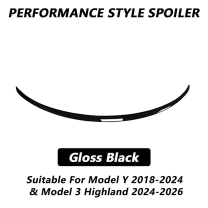 Performance-Style ABS Rear Trunk Spoiler for Tesla Model 3 / Model 3 Highland / Model Y (2018–2026) - 14:200004890#Model3-GC;200007763:201336106-14:200002130#Model3-MB;200007763:201336106-14:200572156#Model3-GB;200007763:201336106-14:173#MY M3 HIGHLAND-MC;200007763:201336106-14:350853#MY M3 HIGHLAND-GC;200007763:201336106-  DRIVEN - 7