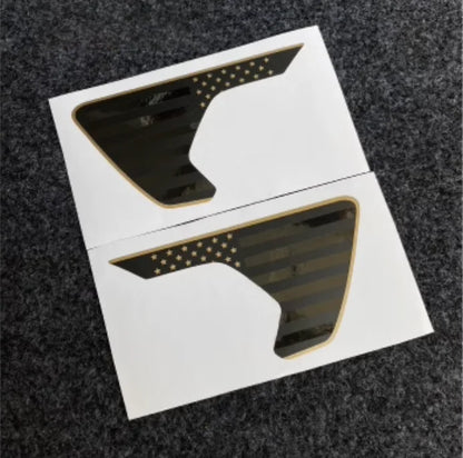 American Flag Hood, Fender Vent & Side Decal Kit for Jeep Wrangler JL / Gladiator (2018–2023) | Matte Vinyl - 200000182:496#B-200000182:10#A-200000182:350686#D-200000182:173#C-  DRIVEN - 4