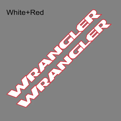 Jeep Wrangler Hood & Door Vinyl Decal – Engine Cover Bonnet Sticker | JK, JL, TJ, YJ, Unlimited, Sahara | 13 Colors - 200000182:350853#Gold Silver-200000182:173#Black Gray-200000182:175#Black Red-200000182:366#Carbon Fiber-200000182:350852#Matt Black-  DRIVEN - 7
