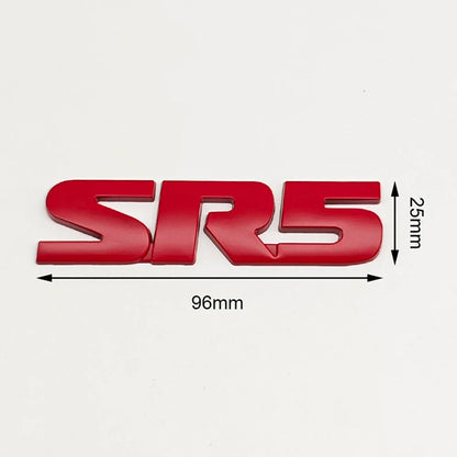 3D Metal SR5 Emblem Fender / Door Side Badge for Toyota | Logo Letter Sticker