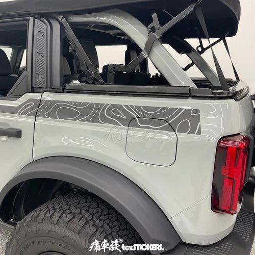 Modified Off-Road Sport Vinyl Decal Kit for Ford Bronco (2022) | KK Custom Body Wrap - 200000182:691#C-200000182:10#D-200000182:193#A-200000182:29#B-  DRIVEN - 9