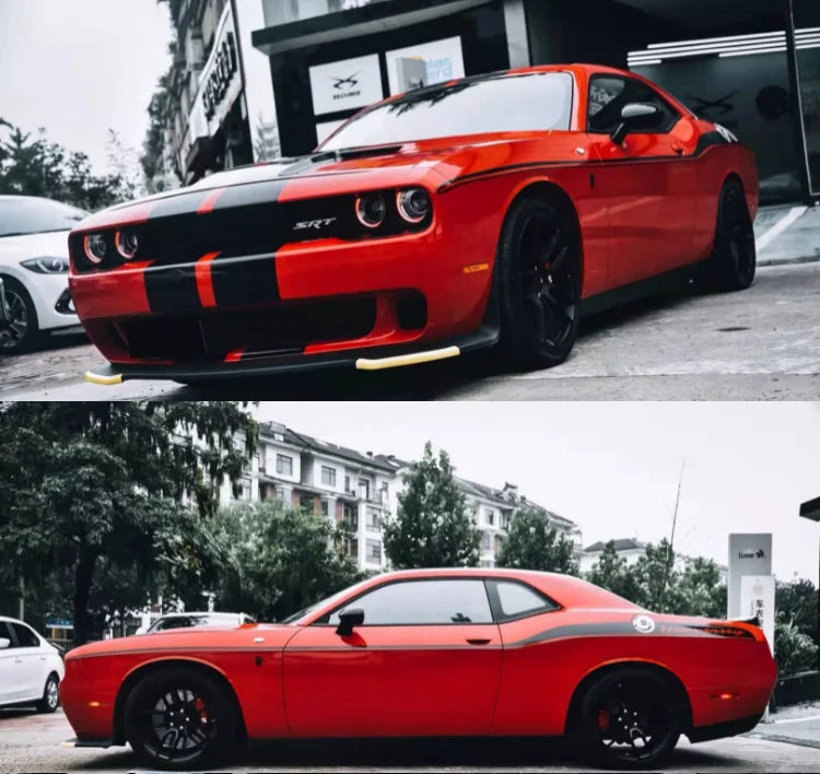 Dodge Challenger SRT Full Body Appearance Modification Vinyl Decal Kit – Premium Sport Graphic | Door & Waist Line - 200000182:193-  DRIVEN - 2