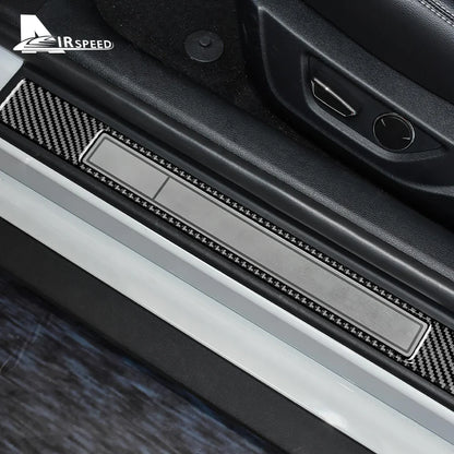 Real Soft Carbon Fiber Interior Trim for Ford Mustang GT (2015-2025) | LHD & RHD - 200000182:193#Carbon Fiber 2pcs-  DRIVEN - 4