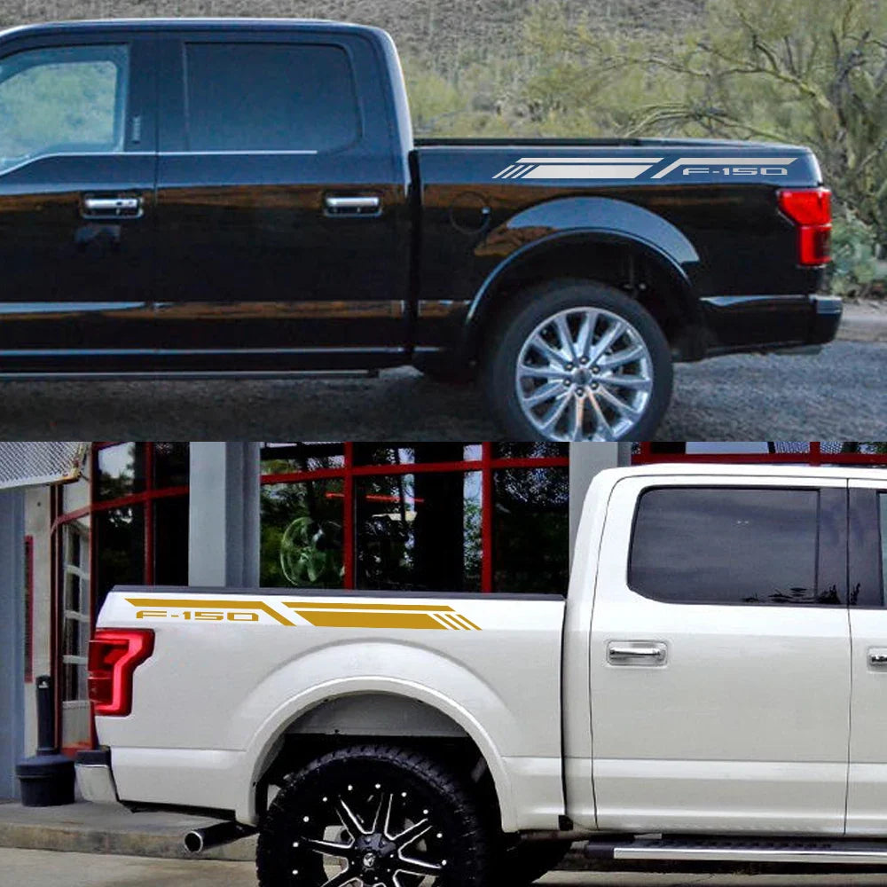 Bed Side Stripe Decal for Ford F-150 Raptor / Lariat / Limited | Pickup Vinyl Sticker - 200000182:29#Glossy White-200000182:193#Glossy Black-200000182:10#Glossy Red-200000182:691#Glossy Gray-200000182:366#Glossy Yellow-  DRIVEN - 3