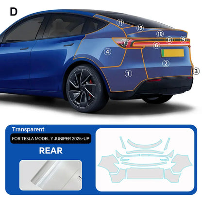 Precut PPF for Tesla Model Y Juniper (2025–2026) | 9-Mil Anti-Scratch TPU Film Full Coverage - 14:193#Front;355:203282823#Y Juniper 2025 2026;5:200000990#Clear Film-14:350852#Whole Set;355:203282823#Y Juniper 2025 2026;5:200000990#Clear Film-14:29#Hood;355:203282823#Y Juniper 2025 2026;5:200000990#Clear Film-14:691#Doors;355:203282823#Y Juniper 2025 2026;5:200000990#Clear Film-14:10#Rear Trunk;355:203282823#Y Juniper 2025 2026;5:200000990#Clear Film-  DRIVEN - 9