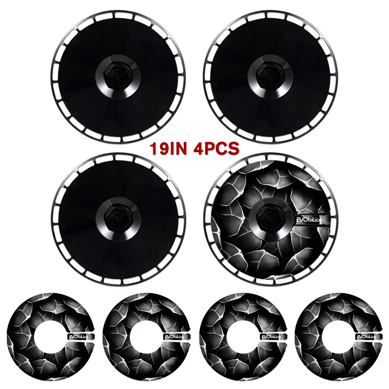 19" DIY Wheel Cover Hub Caps for Tesla Model Y | 4-Piece Style Change Replacement Set - 14:10#Black J1-14:29#Black J2-14:347#Black H3-14:200021498#Black HMG-14:175#Black K3-  DRIVEN - 9