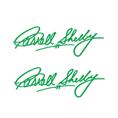 Carroll Shelby Interior & Window Vinyl Decal for Ford Mustang | 2-Piece Sticker - 200000182:175;355:203282824#15cm long-200000182:175;355:203282825#20cm long-200000182:366;355:203282825#20cm long-200000182:175;355:203282823#10cm long-200000182:366;355:203282823#10cm long-  DRIVEN - 10