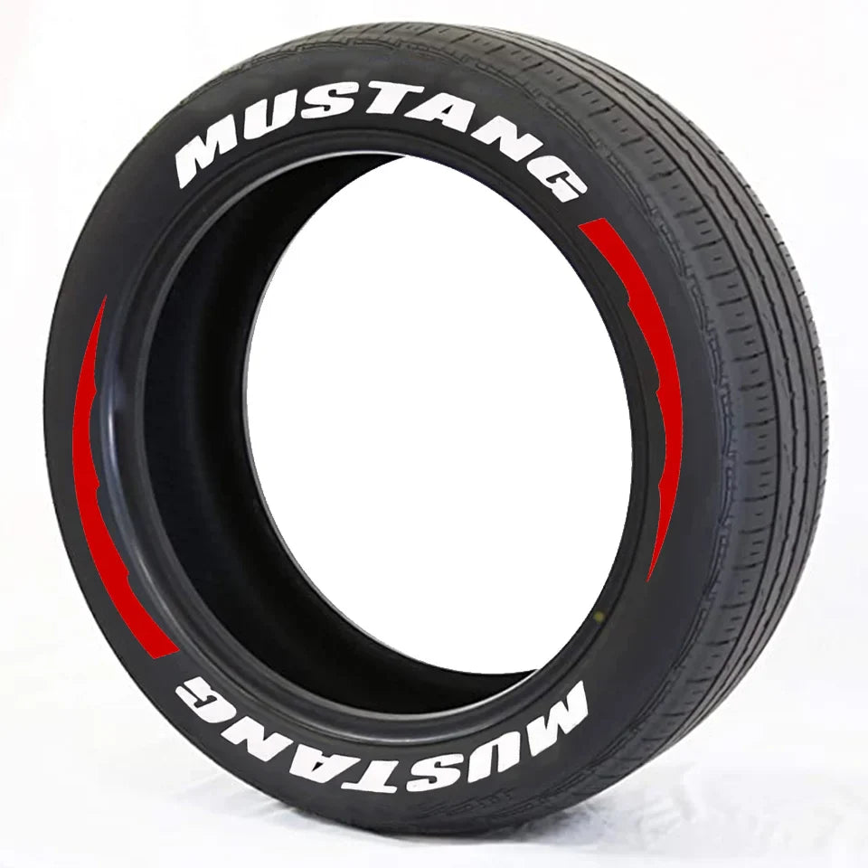 Mustang Tire Lettering Sticker | 3D Waterproof Separated Letter Sidewall Decal - 200000182:10#8 MUST stripes W-200000182:691#4 MUST stripes W-200000182:29#8 MUSTANG-200000182:193#4 MUSTANG-200000182:173#8 MUST W flag-  DRIVEN - 12