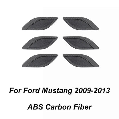 Carbon Fiber Grain Interior & Exterior Decoration Sticker for Ford Mustang (2009-2014) | Kit - 200000182:200013901#Door lock pin ring-200000182:202530813#Front fog lamp decor-200000182:200006158#Dashboard Panel-200000182:40808150#Headlight switch-200000182:200003699#Start key socket-  DRIVEN - 14