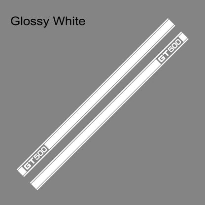 Long Door Side Skirt Stripe Decal for Ford Mustang Shelby GT500 | Sport Vinyl Sticker - 200000182:350852#Glossy Orange-200000182:10#Glossy Red-200000182:691#Glossy Gray-200000182:29#Glossy White-200000182:350853#Matt Silver-  DRIVEN - 12