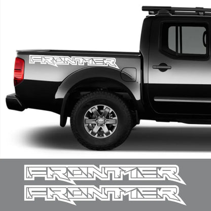 Rear Trunk Side Stripe Decal for Nissan Frontier NP300 / D40 / D22 | 2-Piece Pickup Vinyl Graphic - 200000182:366#Glossy Yellow-200000182:350852#Glossy Orange-200000182:173#Matt Gold-200000182:175#Glossy Blue-200000182:1052#Colorful Laser-  DRIVEN - 2