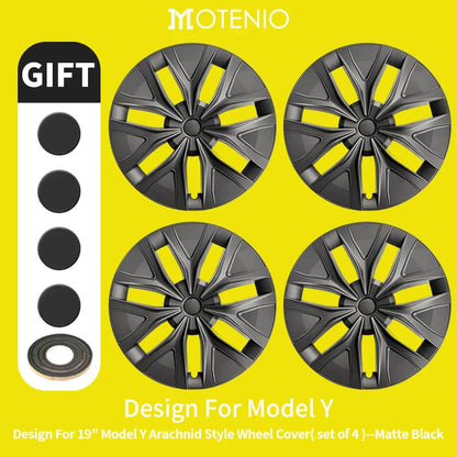 19" Blade Wheel Cover Caps for Tesla Model Y (2020–2024) | 4-Piece Full Coverage Hub Cap Set - 14:29#Cyclone Style;200007763:201336106-14:347#Arachnid Style;200007763:201336106-14:10#Storm Style;200007763:201336106-14:175#New Turbine Style;200007763:201336106-14:193#Blade Style;200007763:201336106-  DRIVEN - 9