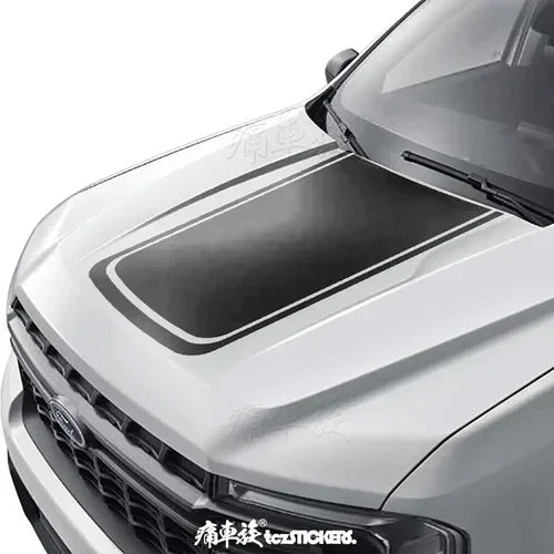 Dedicated Hood Trim Decal Film for Ford Maverick | Premium Color Change Vinyl - 200000182:496#H  black-200000182:173#G black-200000182:200013901#other colors-200000182:350686#J black-200000182:350852#D black-  DRIVEN - 14