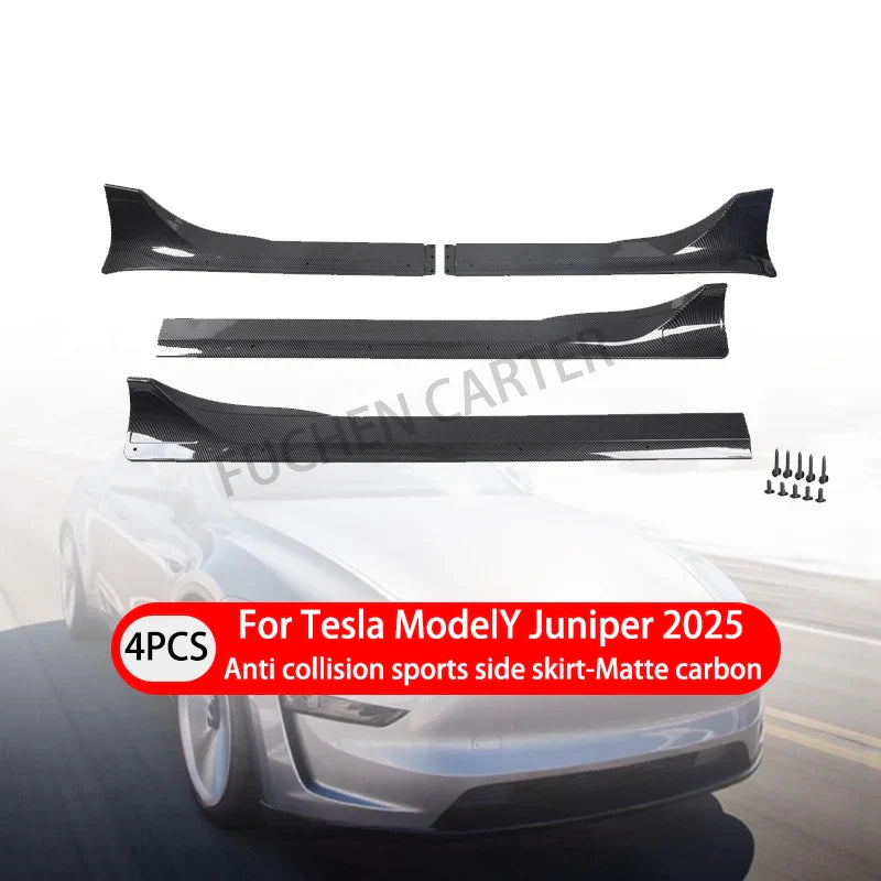 ABS Side Skirt Extension Body Kit for Tesla Model Y Juniper (2025) | Fast Aero Gloss Finish - 14:200004889#Matte Black-14:200004890#Bright Black-14:200004891#Bright carbon-14:200003699#Matte carbon-  DRIVEN - 7