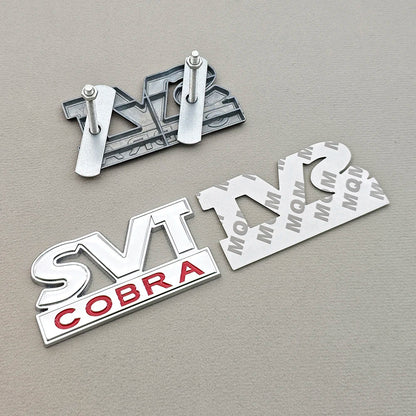 3D Metal SVT Cobra Badge Emblem | Grille & Trunk Sticker for Ford Mustang - 200000182:193#Grill Chrome-200000182:29#Grill Black-200000182:691#Sticker Chrome-200000182:10#Sticker Black-  DRIVEN - 2