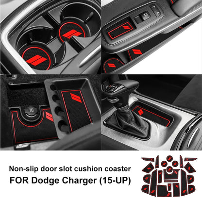 Anti-Slip Cup Holder Mat for Dodge Durango (2014–2020) / Charger (2015–2023) | CCC Waterproof KUNGKIC