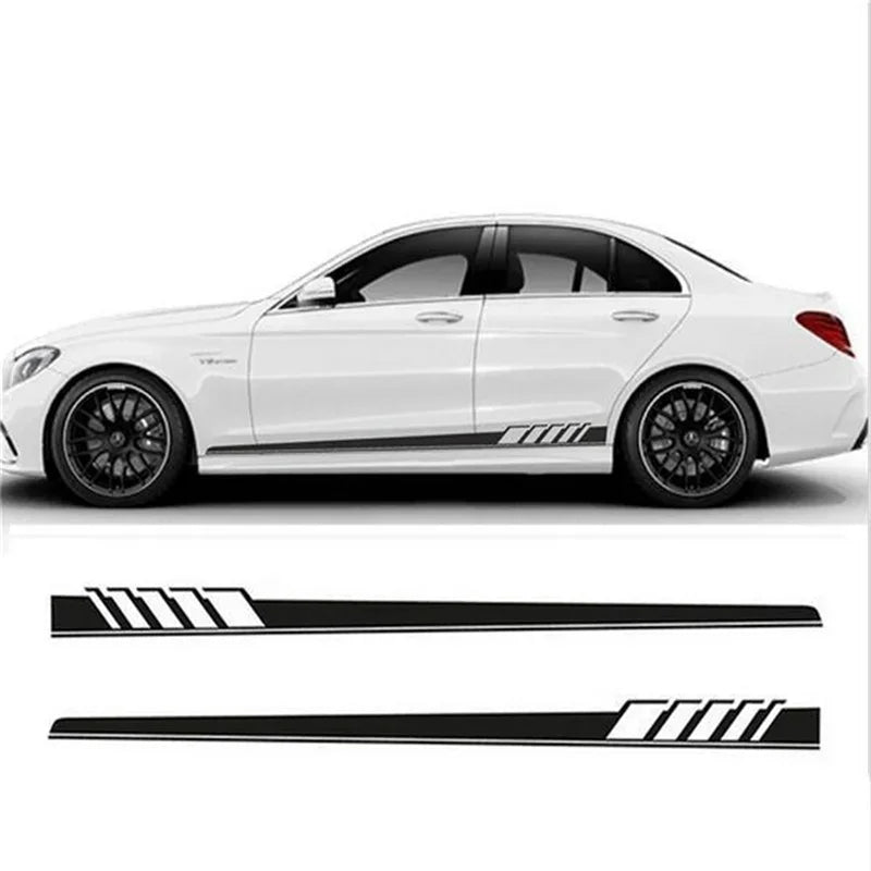 Racing Side Mirror Stripe Decal | 2-Piece Universal Non-Fading Vinyl Sticker for Cars & Trucks - 200000182:193-200000182:10-200000182:691-  DRIVEN - 1