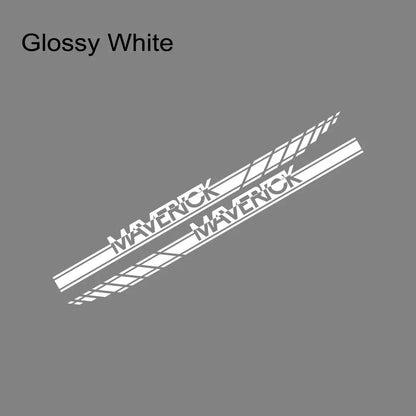 Door Side Stripe Decal for Ford Maverick XL / XLT / Lariat (2022–2023) | 2-Piece Vinyl Graphic - 200000182:193#Glossy Black-200000182:350852#Glossy Orange-200000182:10#Glossy Red-200000182:691#Glossy Gray-200000182:29#Glossy White-  DRIVEN - 18