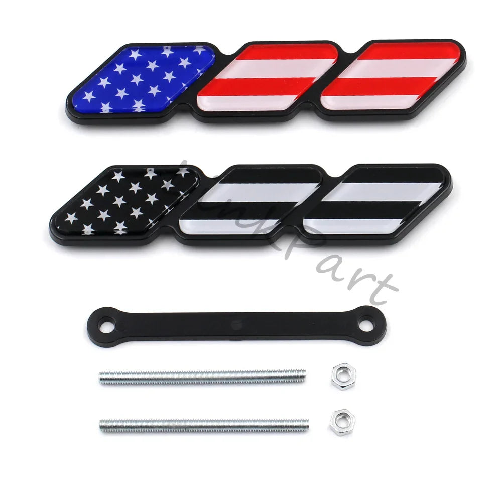 TRD Tri-Color Grille Badge Emblem for Toyota Tacoma / Tundra / 4Runner / Highlander | 3-Piece ABS Set - 200000182:350686#Type 8-200000182:173#Type 6-200000182:496#Type 7-200000182:29#Type 2-200000182:691#Type 3-  DRIVEN - 5