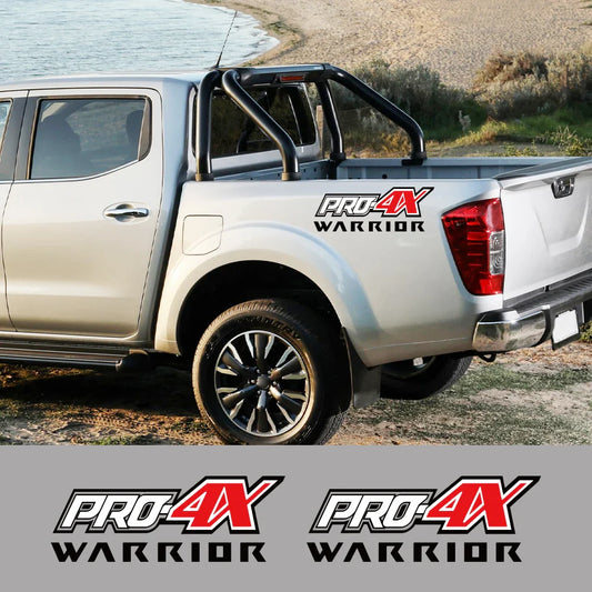 Pro-4X Rear Bed Side Decal for Nissan Navara Warrior / SL / ST | Vinyl Truck Graphic Sticker - 200000182:771#Pro 4X-  DRIVEN - 1