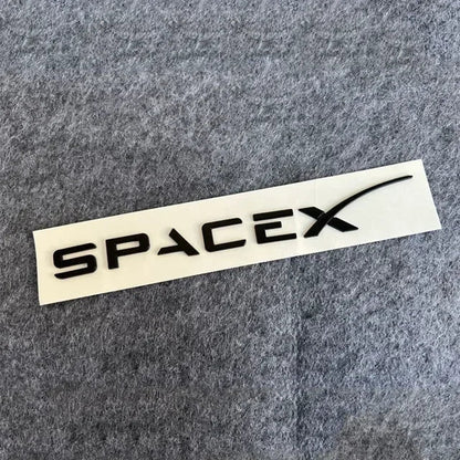 3D ABS SPACEX Letter Emblem Badge for Tesla Rear Tailgate / Trunk | Car Sticker - 14:200004890#Bright Black-14:200004889#Matte Black-  DRIVEN - 7