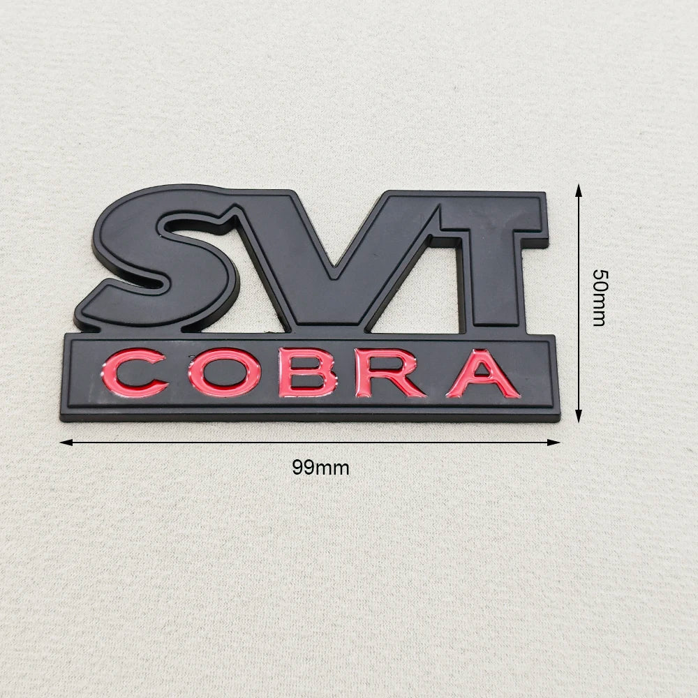 3D Metal SVT Cobra Badge Emblem | Grille & Trunk Sticker for Ford Mustang - 200000182:193#Grill Chrome-200000182:29#Grill Black-200000182:691#Sticker Chrome-200000182:10#Sticker Black-  DRIVEN - 3