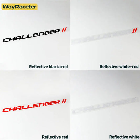 Dodge Challenger Reflective Front Windshield Vinyl Decal – Windscreen Sticker | Hellcat, SRT, Demon | 12 Colors - 200000182:496#Reflective yellow-  DRIVEN - 2