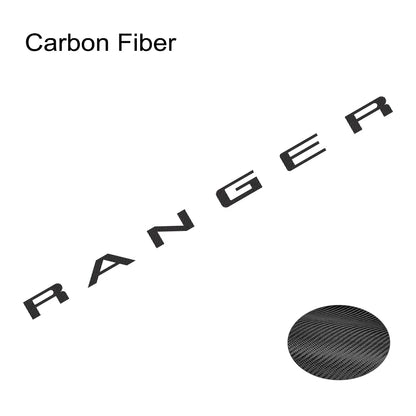 Tailgate Insert & Indent Letter Decal for Ford Ranger (2019–2021) | Vinyl Truck Sticker - 200000182:1052#Matt Black-200000182:496#Matt Silver-200000182:350850#Carbon Fiber-200000182:366#Glossy Yellow-200000182:175#Glossy Blue-  DRIVEN - 9