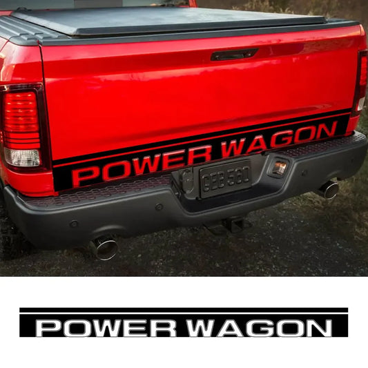 Power Wagon Tailgate Custom Letter Decal for Dodge RAM 1500 / 2500 Rebel | 12-Color Vinyl Sticker - 200000182:200004890#Matt Black-  DRIVEN - 1