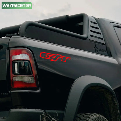 GT Rear Trunk Side Body Graphic Decal for Dodge RAM 1500 (2021–2024) | 2-Piece Vinyl Sticker - 200000182:193#Reflective black-200000182:29#Reflective white-200000182:10#Reflective red-200000182:366#Reflective yellow-200000182:175#Reflective green-  DRIVEN - 5