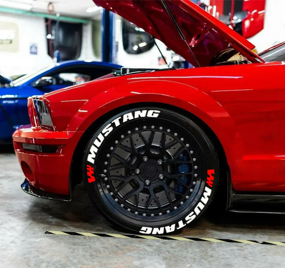 Mustang Tire Lettering Sticker | 3D Waterproof Separated Letter Sidewall Decal - 200000182:10#8 MUST stripes W-200000182:691#4 MUST stripes W-200000182:29#8 MUSTANG-200000182:193#4 MUSTANG-200000182:173#8 MUST W flag-  DRIVEN - 3