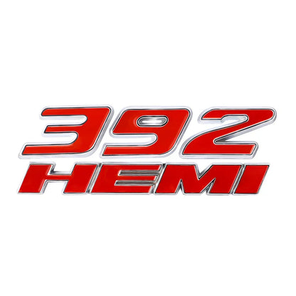3D Metal HEMI 392 345 Emblem Badge Sticker for Dodge Charger / RAM 1500 / Journey / Caliber - 200000182:691#Black-200000182:10#Silver Red Black-200000182:200013901#Red Black-200000182:200006152#Red-200000182:350850#Silver Red White-  DRIVEN - 17