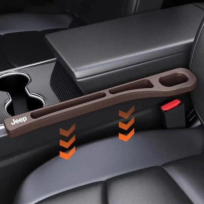 Seat Gap Filler Leak Strip with Storage Slot for Jeep Renegade / Wrangler | 2-Piece