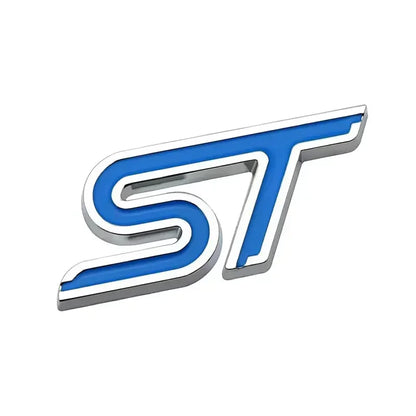 3D Metal ST Badge | Body & Trunk Emblem for Ford Everest / Fiesta / Ecosport / Focus - 200000182:350853#Black Green-200000182:350850#Silver Deep Blue-200000182:1052#Silver Blue-200000182:29#Silver White-200000182:496#Silver Yellow-  DRIVEN - 7