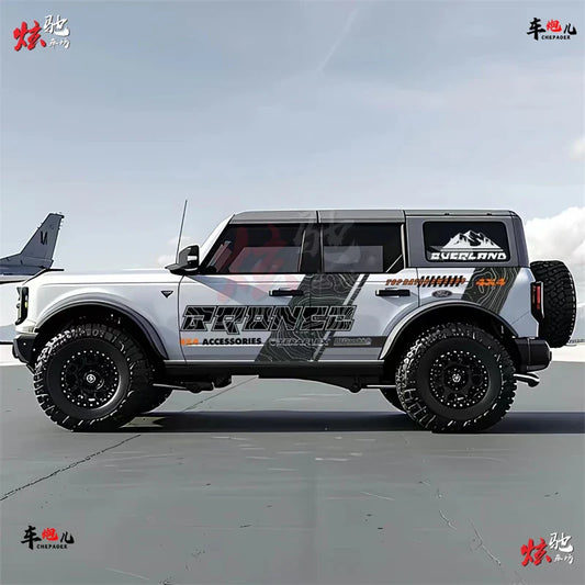 Custom Fashionable Full-Body Modification Vinyl Decal Kit for Ford Bronco | KK Sport Wrap - 200000182:29#L R-  DRIVEN - 2