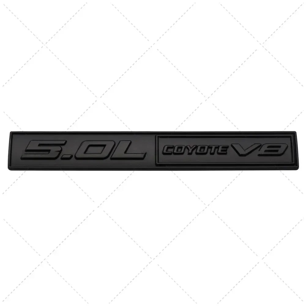 3D Metal 5.0 COYOTE V8 Trunk & Fender Emblem | Ford Mustang Badge Accessory - 200000182:350852#Full Black-200000182:691#Black Red-200000182:10#Red Black-200000182:193#Silver Red-200000182:29#Silver Black-  DRIVEN - 7
