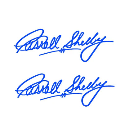 Carroll Shelby Interior & Window Vinyl Decal for Ford Mustang | 2-Piece Sticker - 200000182:175;355:203282824#15cm long-200000182:175;355:203282825#20cm long-200000182:366;355:203282825#20cm long-200000182:175;355:203282823#10cm long-200000182:366;355:203282823#10cm long-  DRIVEN - 9