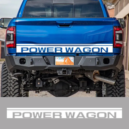 Power Wagon Tailgate Custom Letter Decal for Dodge RAM 1500 / 2500 Rebel | 12-Color Vinyl Sticker - 200000182:200004890#Matt Black-  DRIVEN - 2