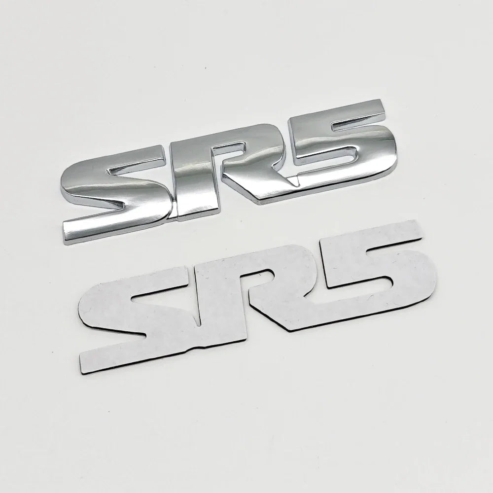 3D Metal SR5 Emblem Fender / Door Side Badge for Toyota | Logo Letter Sticker