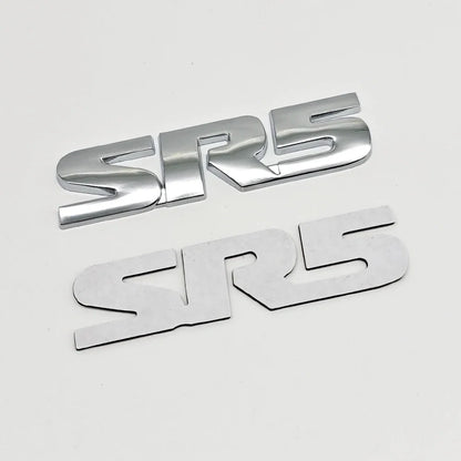 3D Metal SR5 Emblem Fender / Door Side Badge for Toyota | Logo Letter Sticker