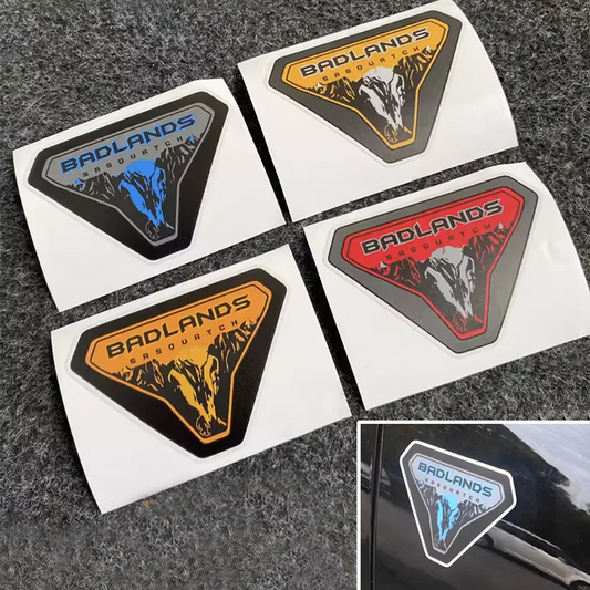 Badlands Sasquatch Fender Vent Decal for Ford Bronco | Forest Mountain Emblem Vinyl Sticker - 200000182:771#D;5:100014064#10.5x7.5cm-  DRIVEN - 1