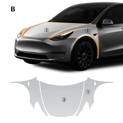 Precut PPF for Tesla Model Y (2020–2024) | 9-Mil TPU Paint Protection Film Clear Bra - 200000182:350686#Fender;5:200000990#Clear Film-200000182:10#Set;5:200000990#Clear Film-200000182:350852#Rear Trunk;5:200000990#Clear Film-200000182:193#Front;5:200000990#Clear Film-200000182:29#Hood;5:200000990#Clear Film-  DRIVEN - 10