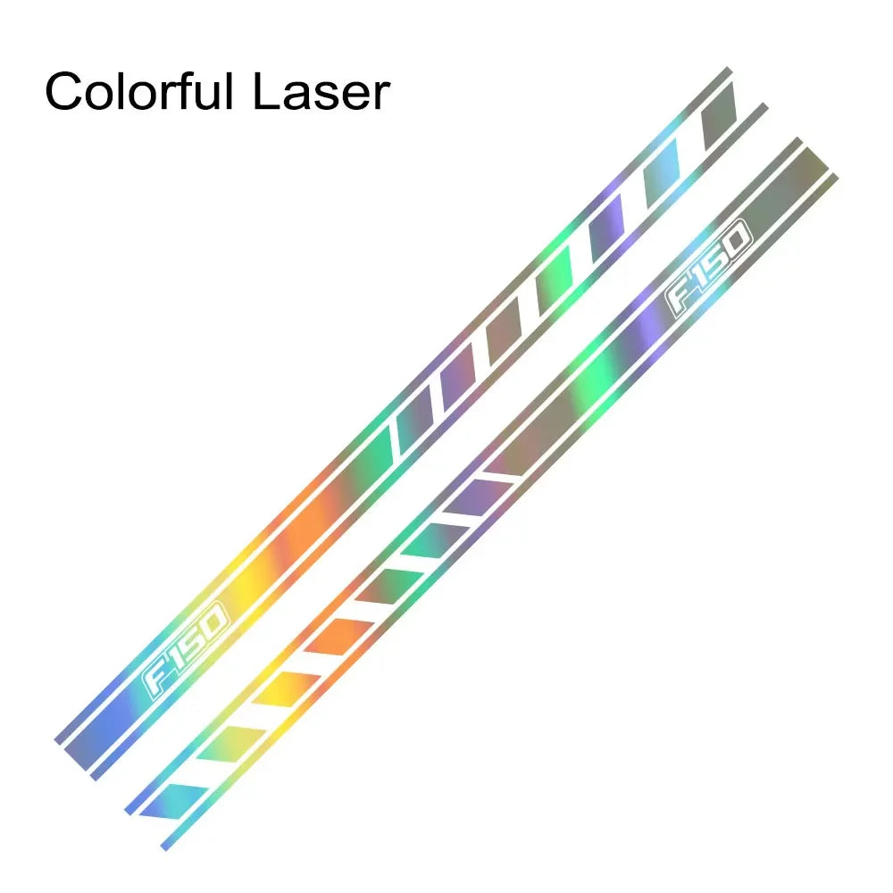 Door Side Skirt Stripe Decal for Ford F-150 Raptor | 2-Piece Pickup Truck Vinyl Graphic - 200000182:771#Carbon Fiber-200000182:29#Glossy White-200000182:691#Glossy Gray-200000182:193#Glossy Black-200000182:366#Glossy Yellow-  DRIVEN - 18