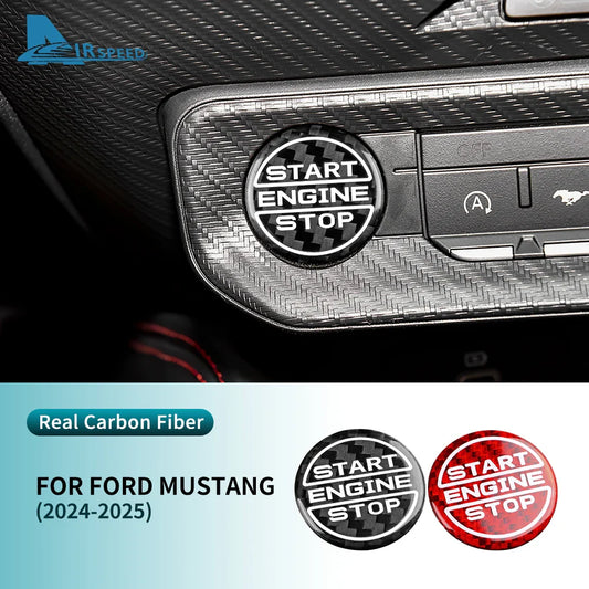 Real Hard Carbon Fiber Interior Trim for Ford Mustang GT (2024-2025) | LHD & RHD - 200000182:504#Black Carbon-  DRIVEN - 1