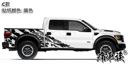 Full-Body Appearance Decoration Vinyl Kit for Ford F-150 Raptor | Custom KK Pickup Wrap - 200000182:29#A2-200000182:193#A1-200000182:366#C1-200000182:350852#C-200000182:10#B-  DRIVEN - 8