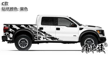 Full-Body Appearance Decoration Vinyl Kit for Ford F-150 Raptor | Custom KK Pickup Wrap - 200000182:29#A2-200000182:193#A1-200000182:366#C1-200000182:350852#C-200000182:10#B-  DRIVEN - 8