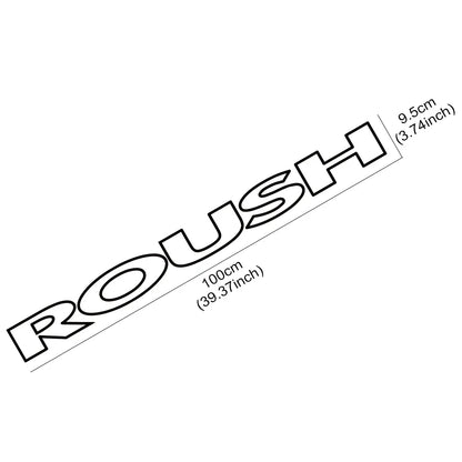 Roush Custom Windshield Sticker for Ford Mustang GT / Shelby / F-150 Raptor SVT | Vinyl - 200000182:691#Glossy Gray;5:200000990#1Pc-200000182:29#Glossy White;5:361385#2Pcs-200000182:10#Glossy Red;5:200000990#1Pc-200000182:691#Glossy Gray;5:361385#2Pcs-200000182:350852#Matt Black;5:200000990#1Pc-  DRIVEN - 5